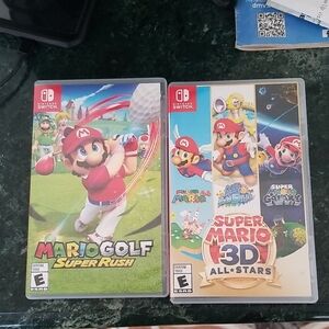 Video Games Mario Golf and Super Mario 3D World "Sold together"
